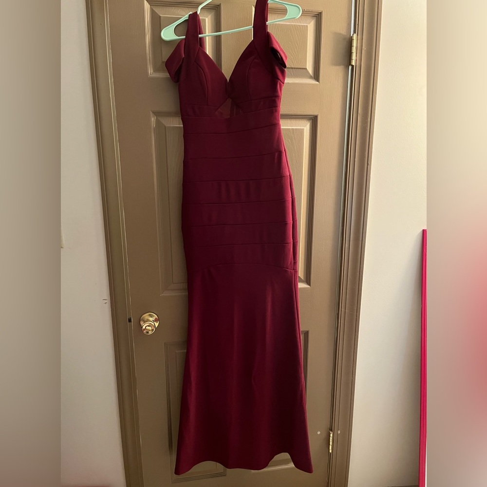 Maroon formal dress
